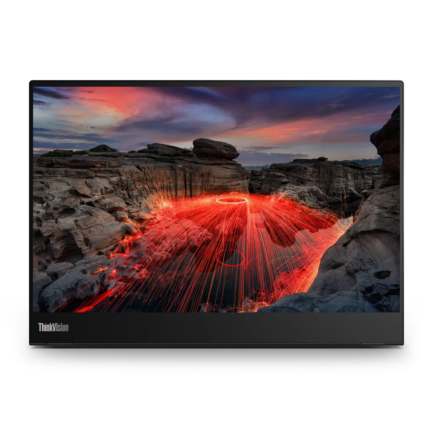 Lenovo ThinkVision M14t monitor de ecrã 35,6 cm (14") 2240 x 1400 pixels 2.2K LED Ecrã táctil Preto