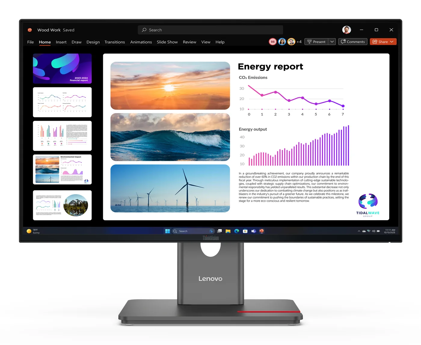 Lenovo ThinkVision P24Q-40 Monitor