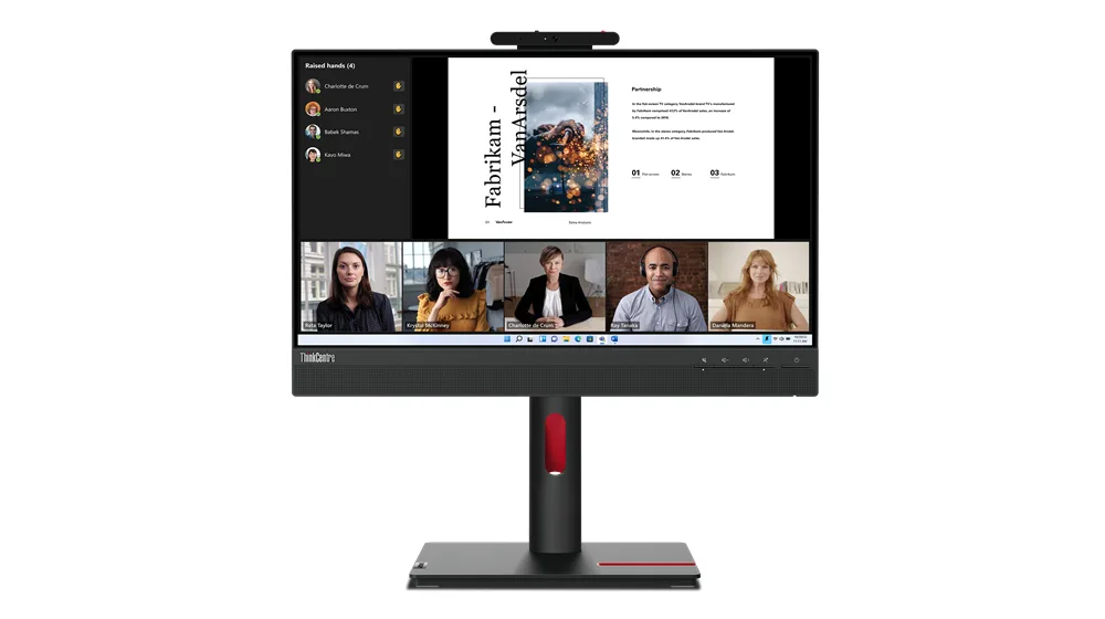 Lenovo ThinkCentre Tiny-In-One 22 monitor de ecrã 54,6 cm (21.5") 1920 x 1080 pixels Full HD LED Preto