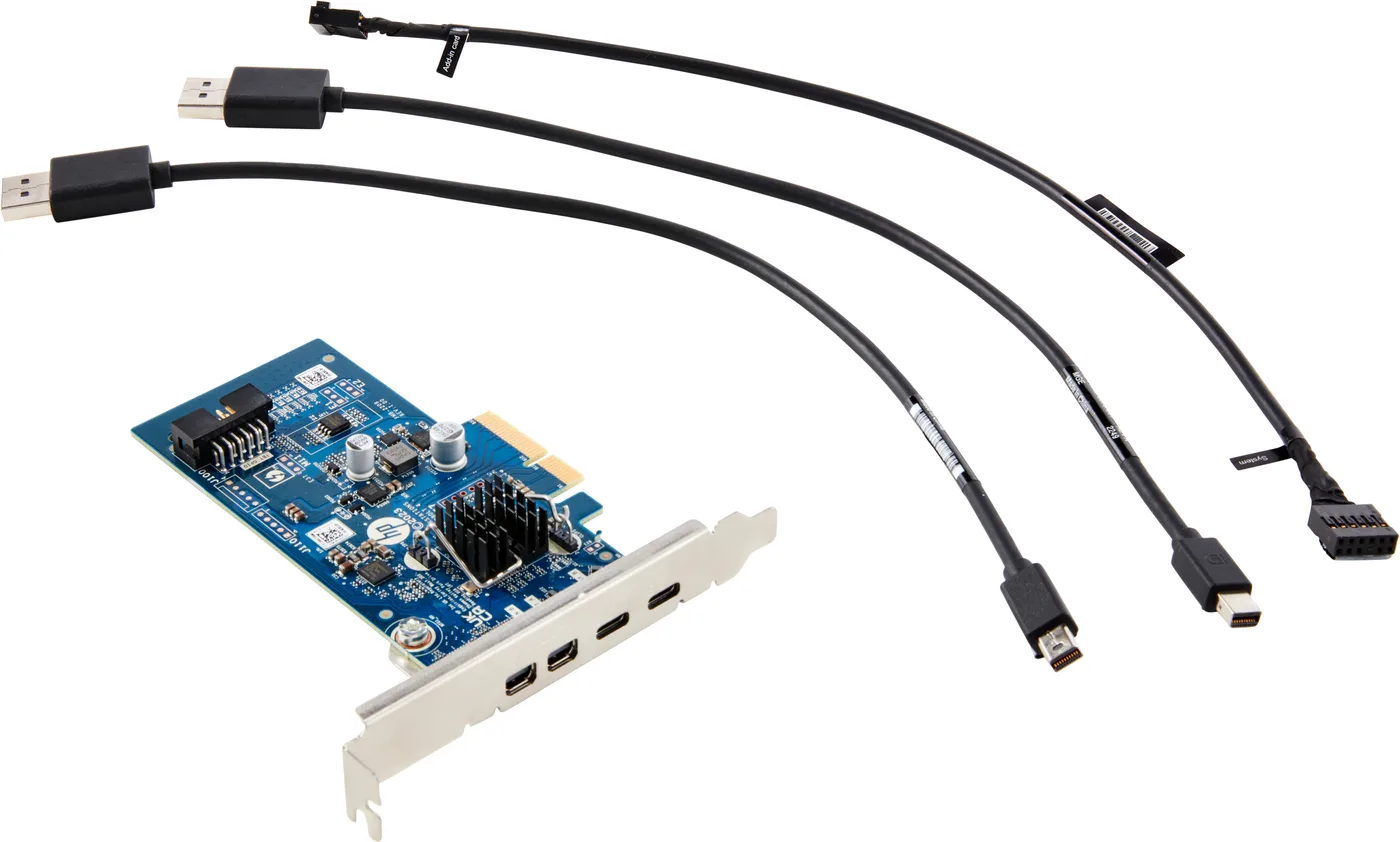 HP Crd Dual TBT4 PCIe x4 LP placa/adaptador de interface Interno