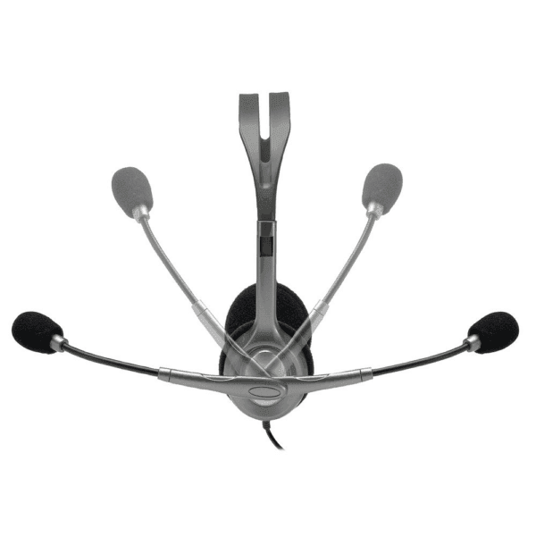 Headset Logitech H111 Cinza esteréo analógico - 981-000612-C - Imagem 2