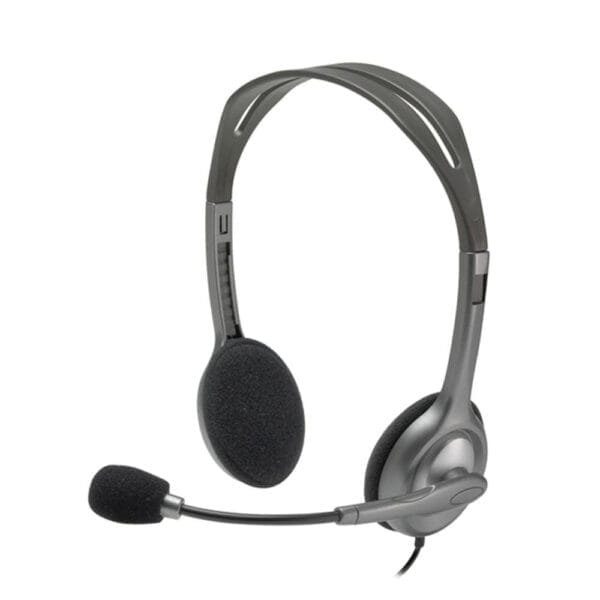 Headset Logitech H111 Cinza esteréo analógico - 981-000612-C