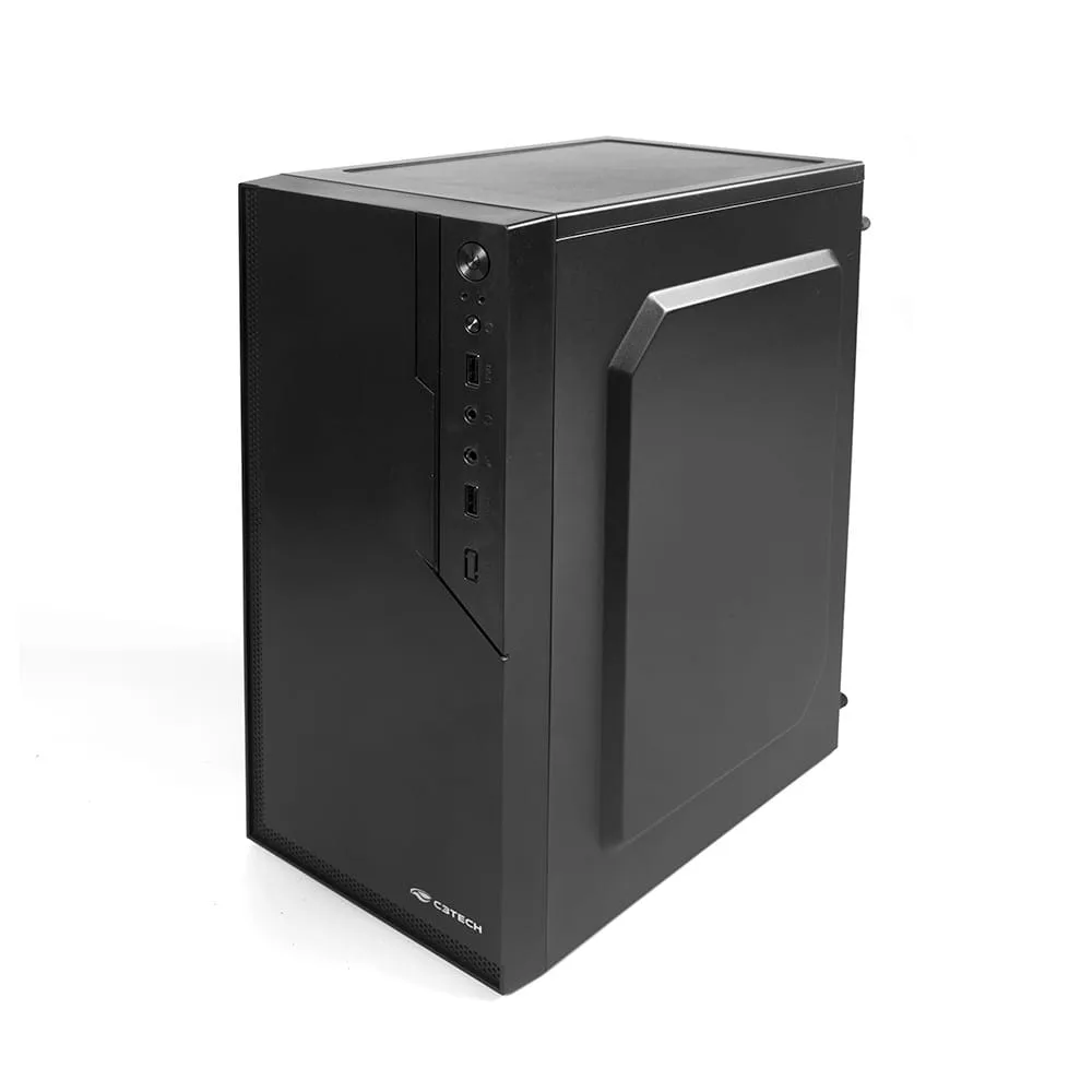 Gabinete C3 Tech MICRO-ATX MT-26BK com Fonte 200W - MT-26BK